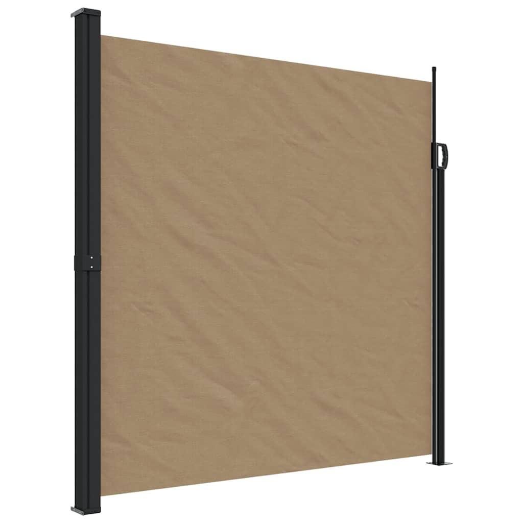 Vidaxx udtrækbar vindskærm 200x600 cm taupe