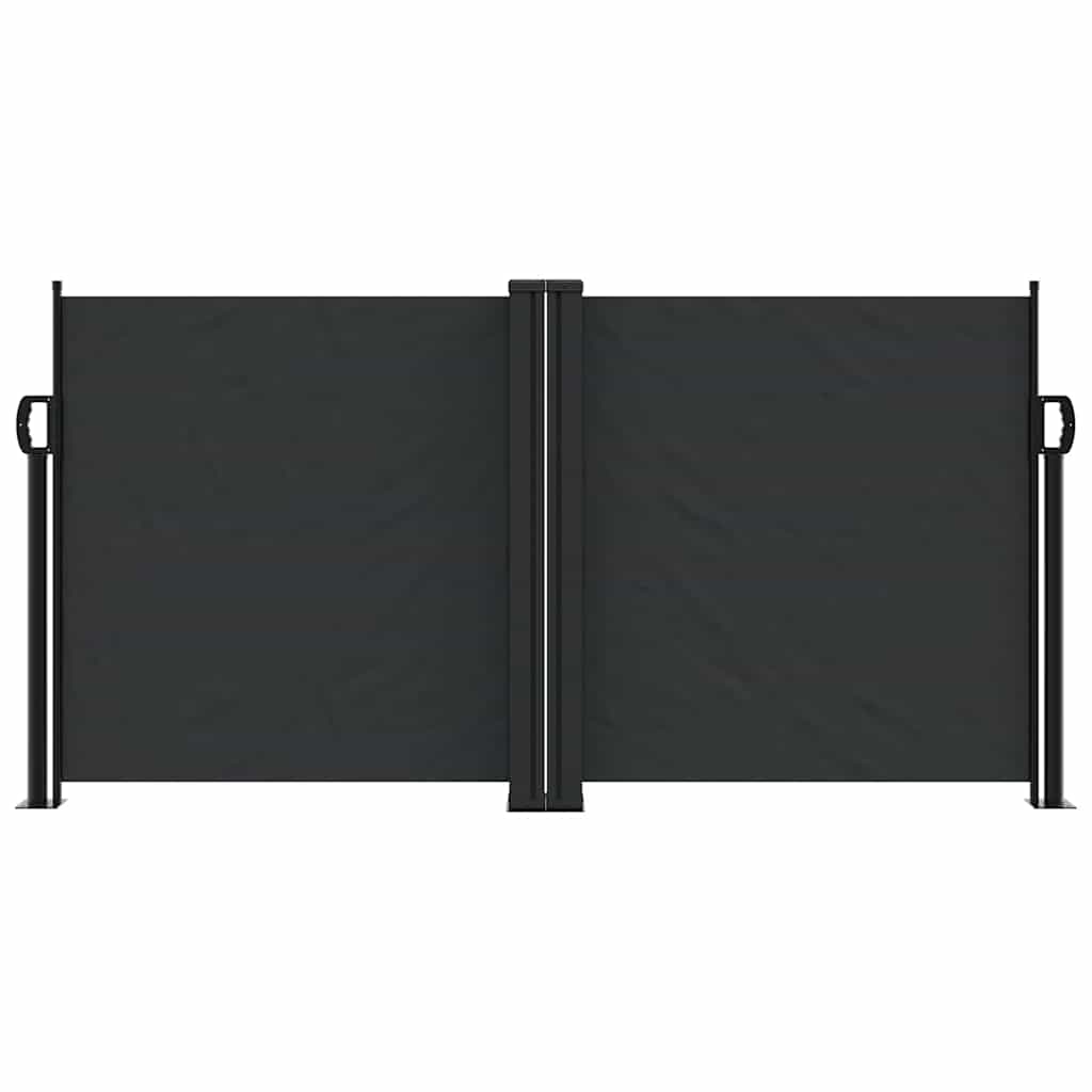 Vidaxx udtrækbar vindskærm 120x600 cm sort