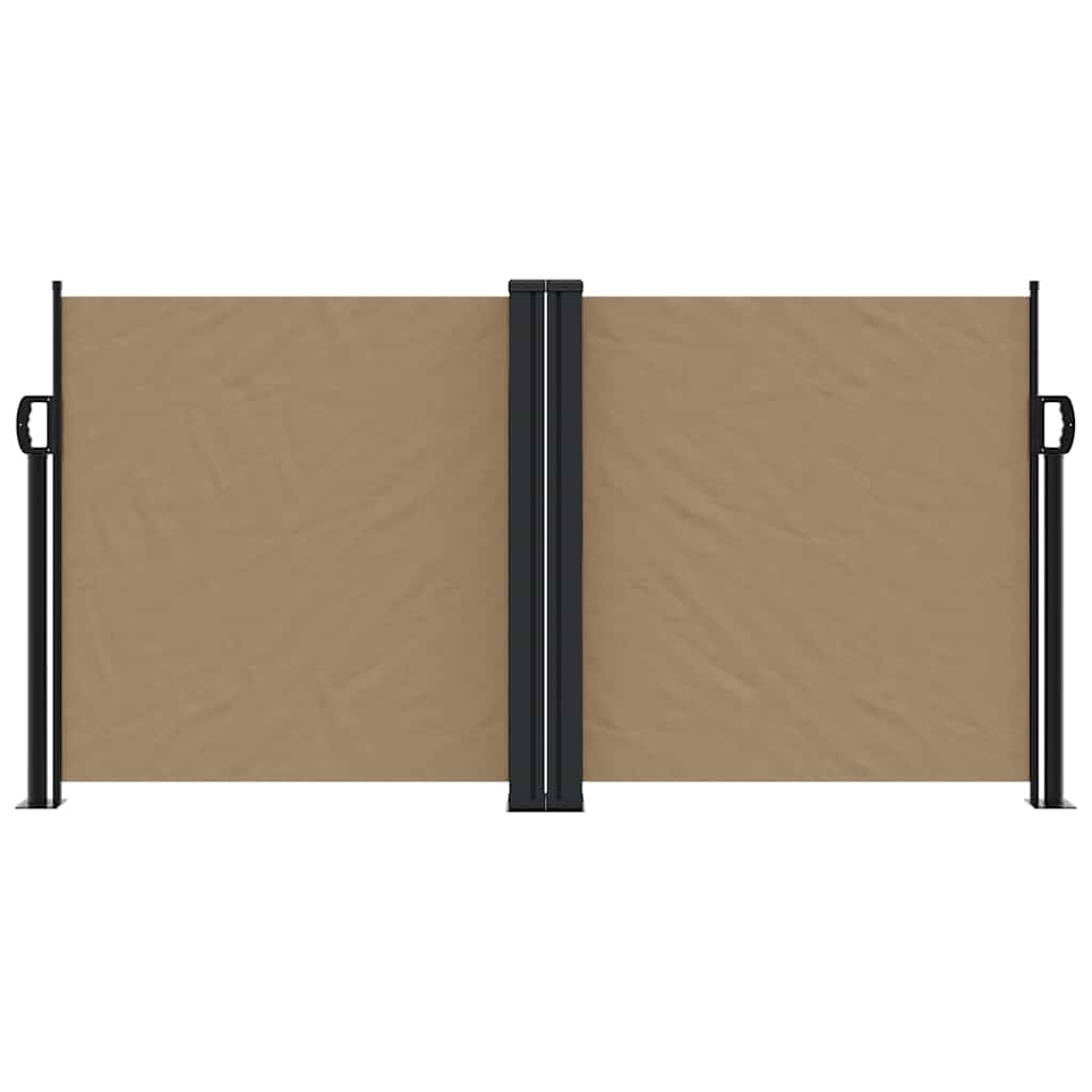 Vidaxx udtrækbar vindskærm 120x600 cm taupe