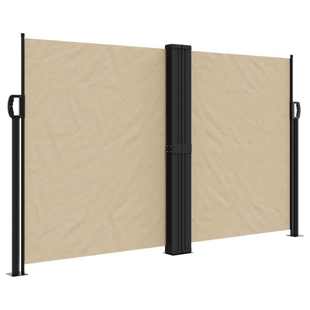Vidaxx udtrækbar vindskærm 140x600 cm beige