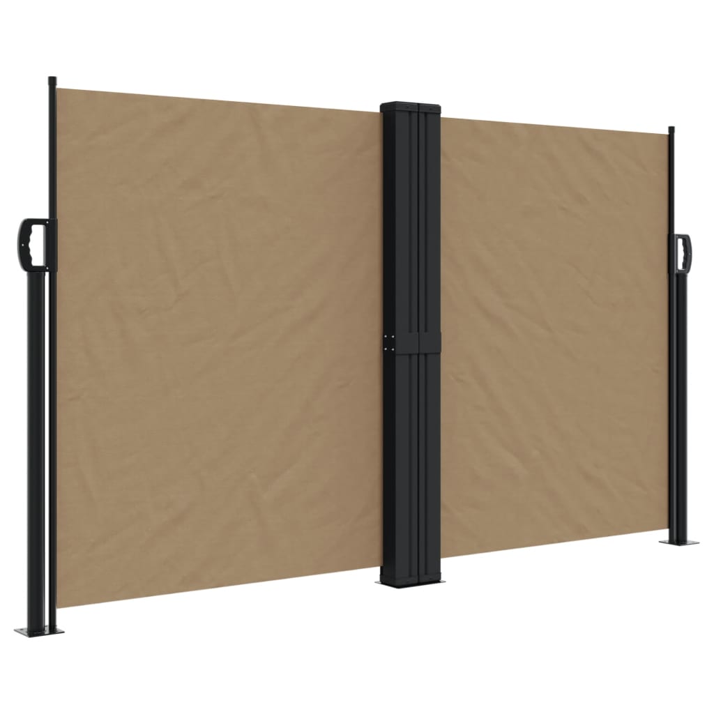 Vidaxx udtrækbar vindskærm 140x600 cm taupe