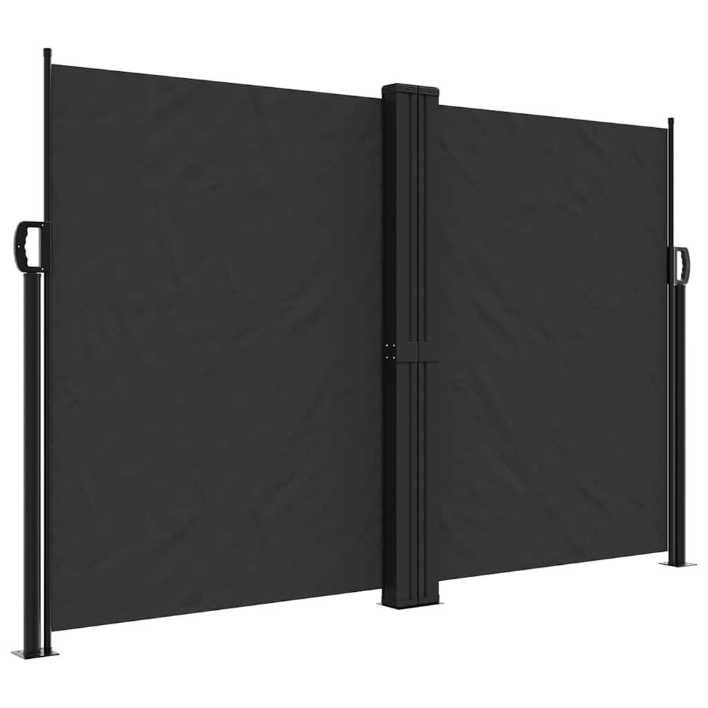Vidaxx udtrækbar vindskærm 160x600 cm sort