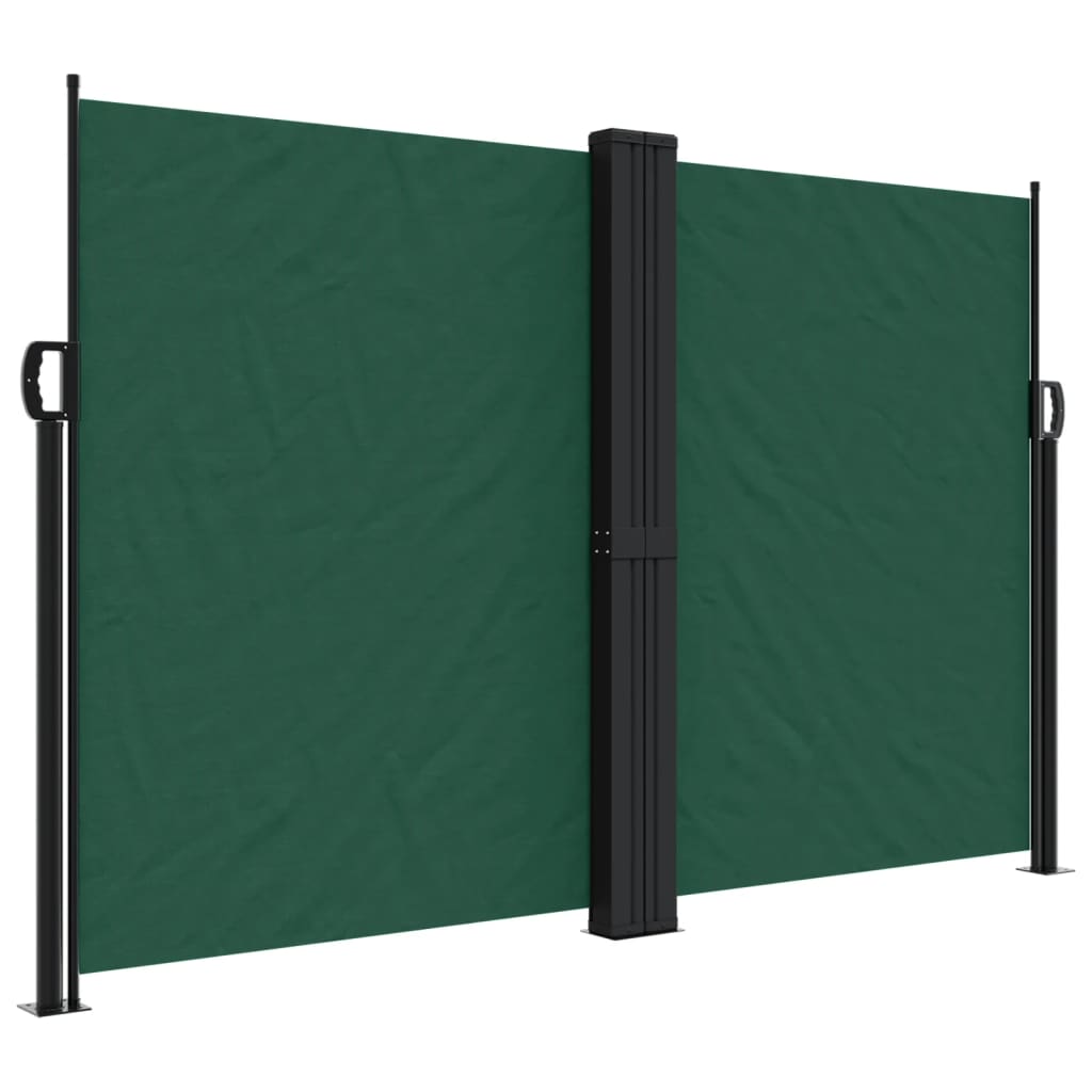 Vidaxx udtrækbar vindskærm 160x600 cm mørkegrøn