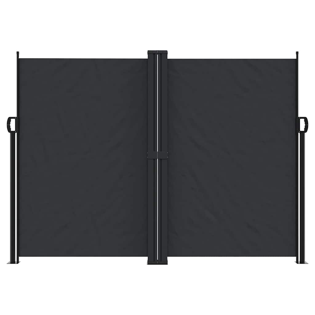 Vidaxx udtrækbar vindskærm 180x600 cm sort