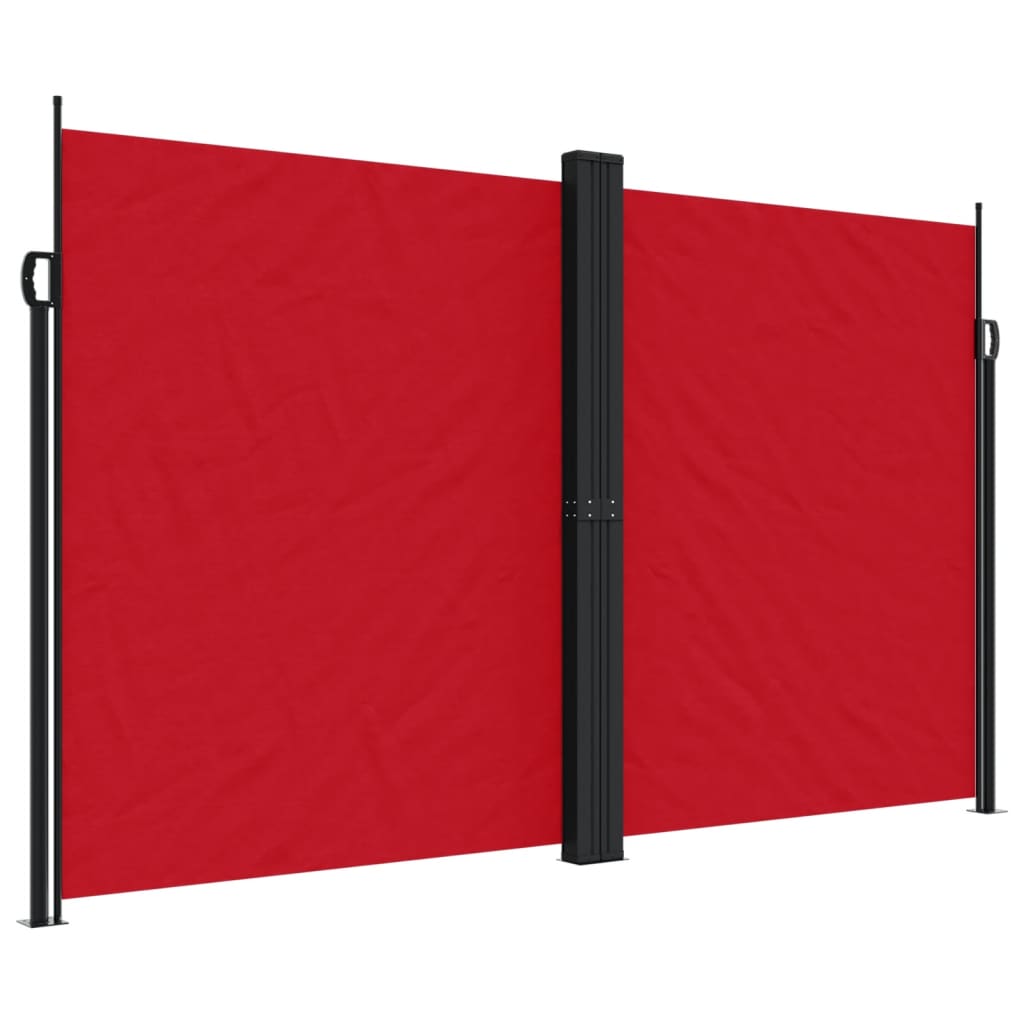 Vidaxx udtrækbar vindskærm 200x600 cm rød