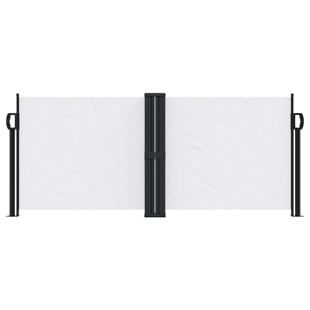 Vidaxx udtrækbar vindskærm 100x1000 cm hvid