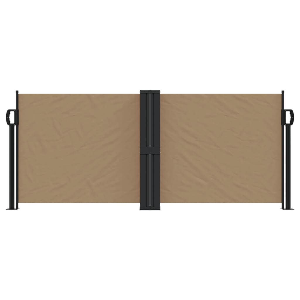 Vidaxx udtrækbar vindskærm 100x1000 cm taupe