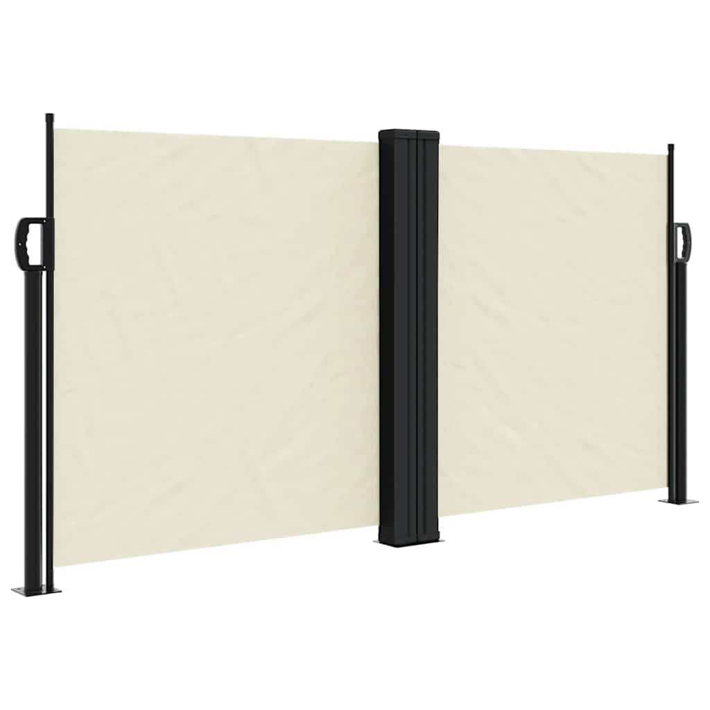 Vidaxx udtrækbar vindskærm 120x1000 cm creme