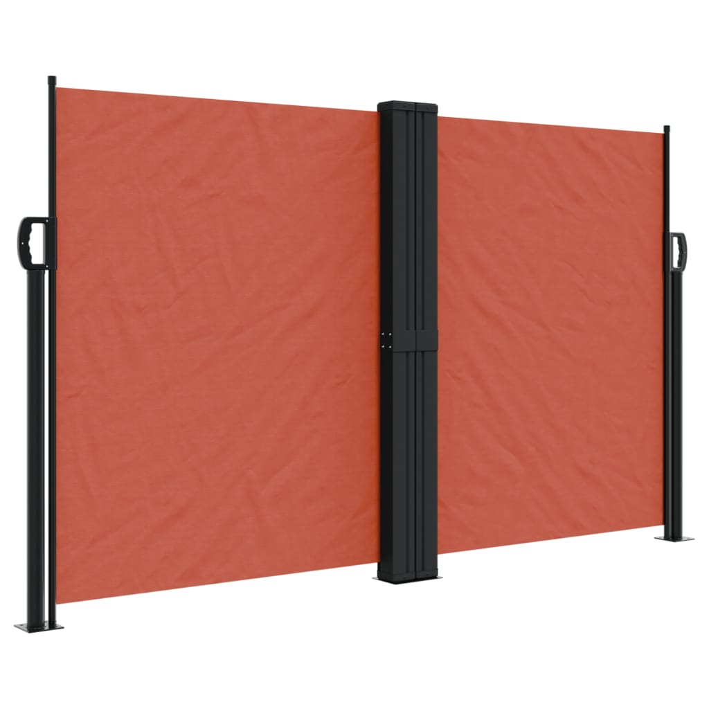 Vidaxx udtrækbar vindskærm 140x1000 cm terracotta farvet