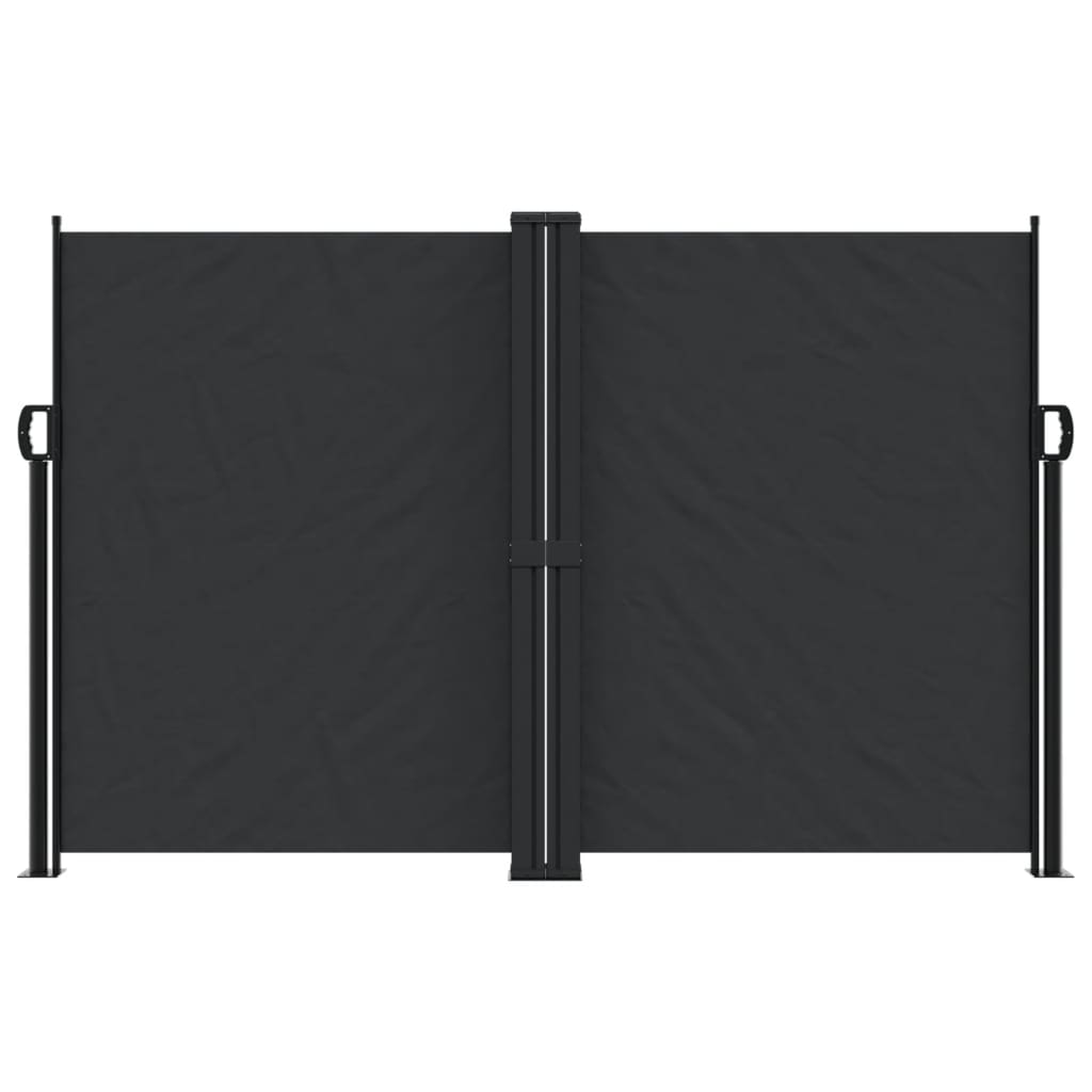 Vidaxx udtrækbar vindskærm 160x1000 cm sort