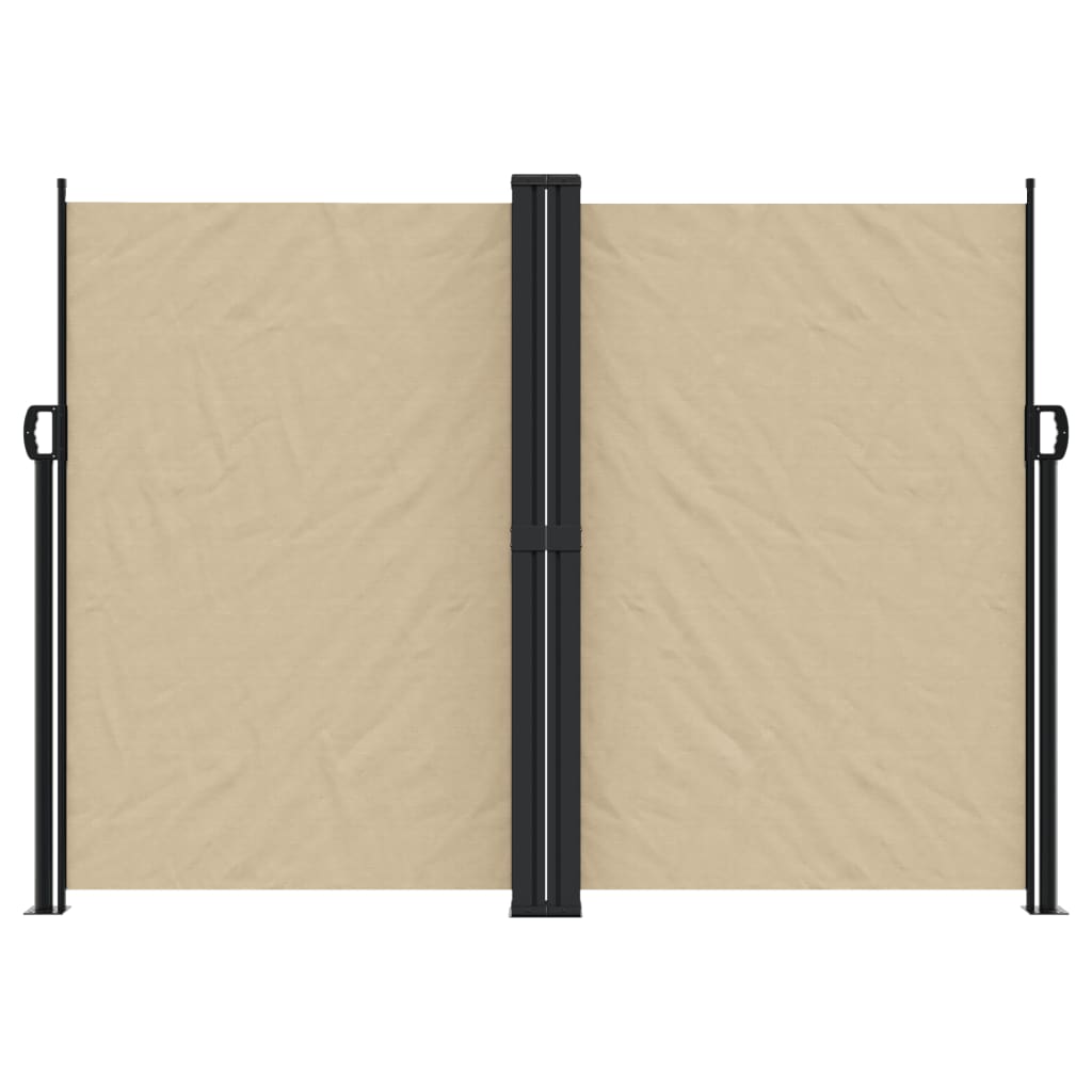 Vidaxx udtrækbar vindskærm 180x1000 cm beige