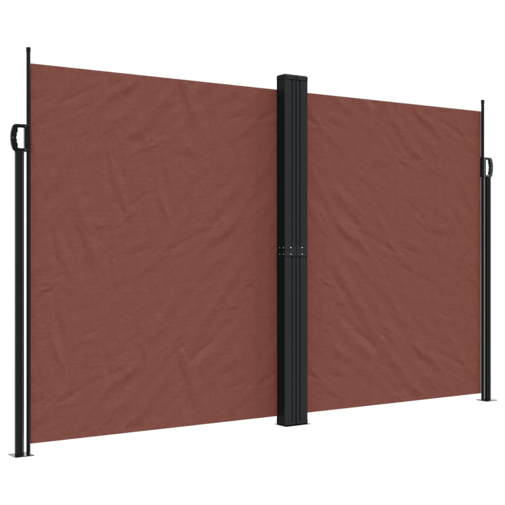 Vidaxx udtrækbar vindskærm 200x1000 cm brun