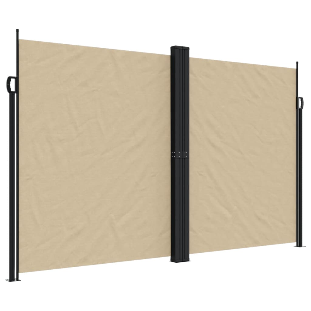 Vidaxx udtrækbar vindskærm 200x1000 cm beige