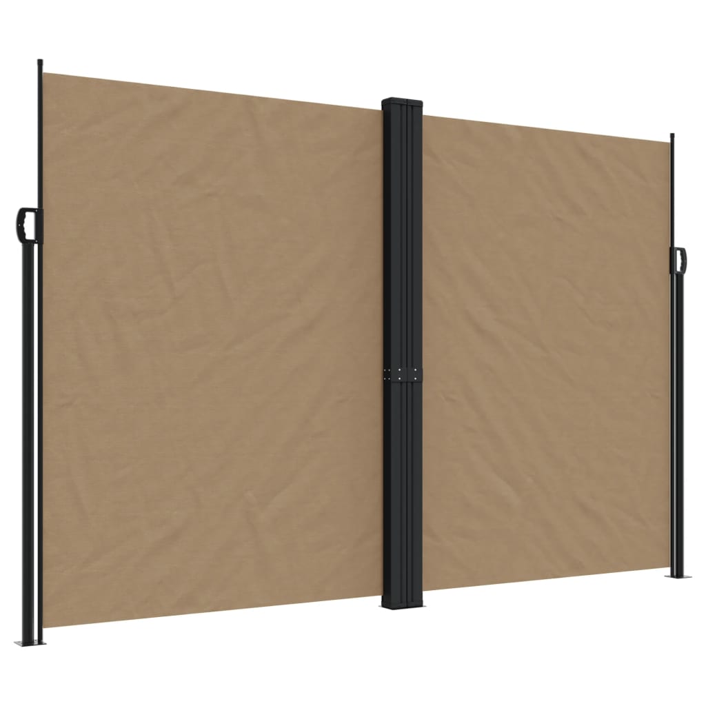 Vidaxx udtrækbar vindskærm 220x1000 cm taupe
