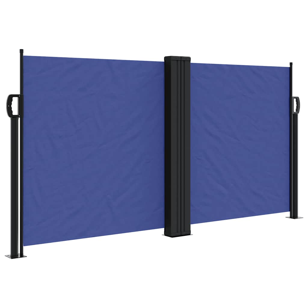 Vidaxx udtrækbar vindskærm 120x1200 cm blå