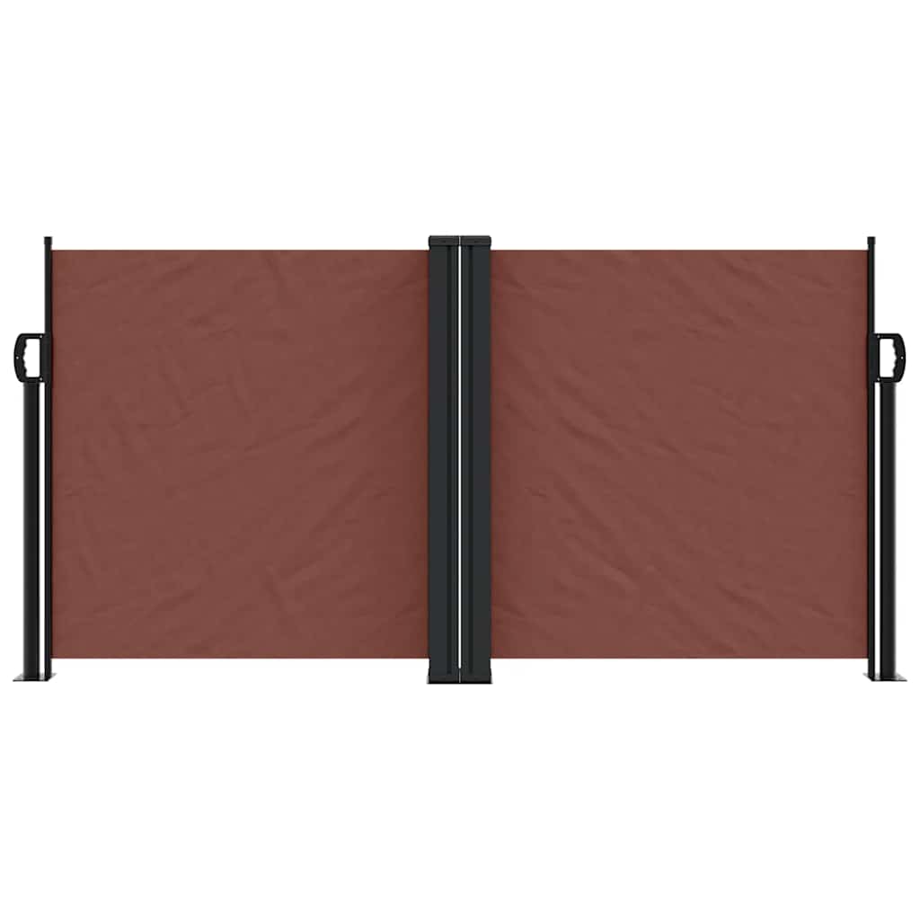 Vidaxx udtrækbar vindskærm 120x1200 cm brun