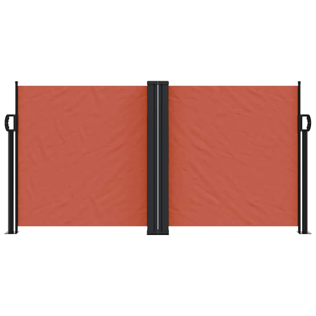 Vidaxx udtrækbar vindskærm 120x1200 cm terracotta farvet