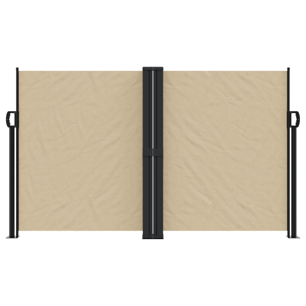Vidaxx udtrækbar vindskærm 140x1200 cm beige