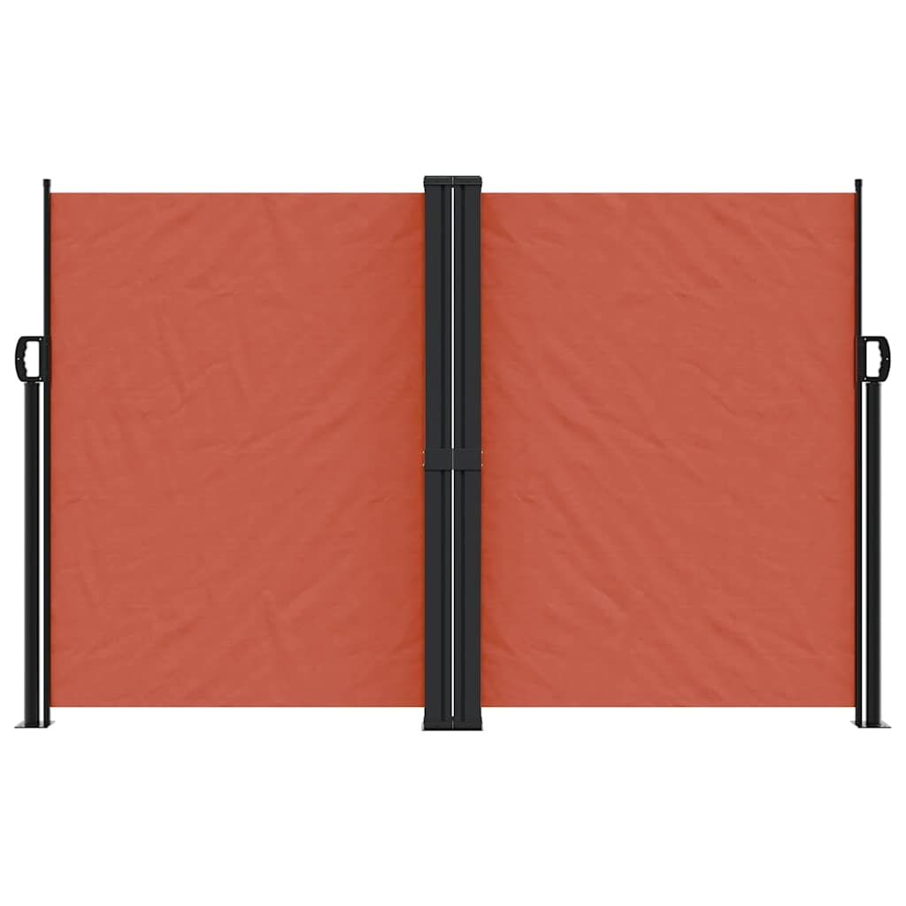 Vidaxx udtrækbar vindskærm 160x1200 cm terracotta farvet