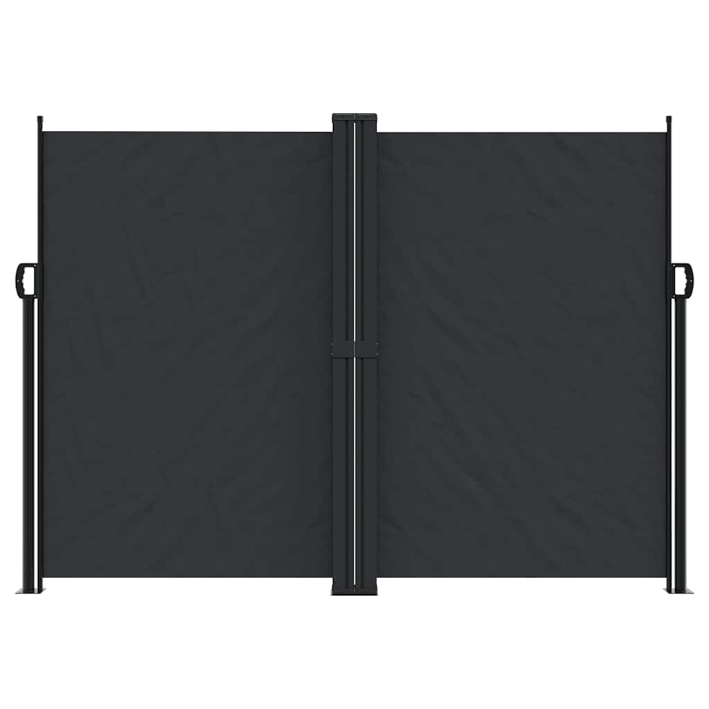 Vidaxx udtrækbar vindskærm 180x1200 cm sort