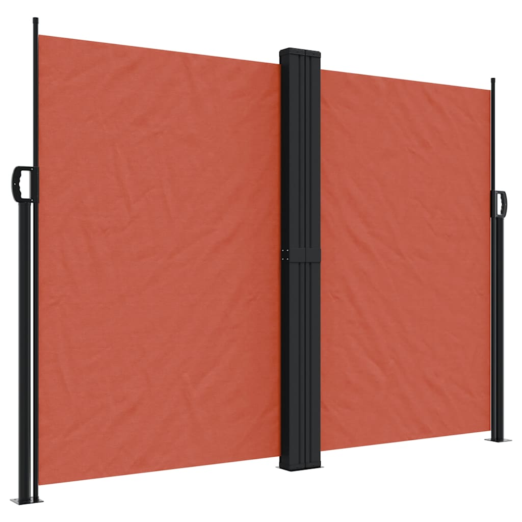 Vidaxx udtrækbar vindskærm 180x1200 cm terracotta farvet