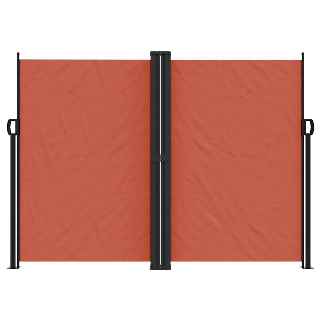 Vidaxx udtrækbar vindskærm 180x1200 cm terracotta farvet