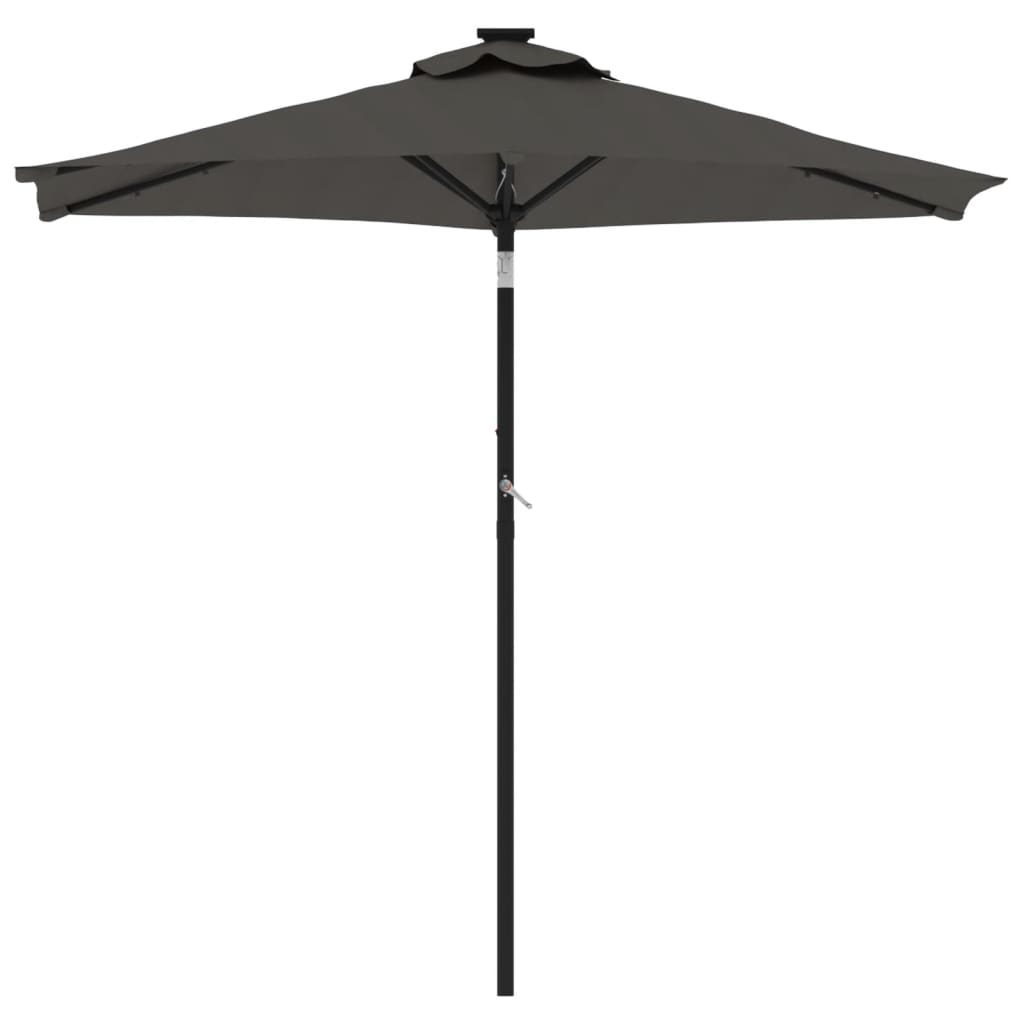 Vidaxx parasol med stålstang 225x225x212 cm antracit