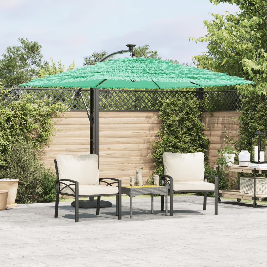 Vidaxx parasol med stålstang 246x246x230 cm grøn