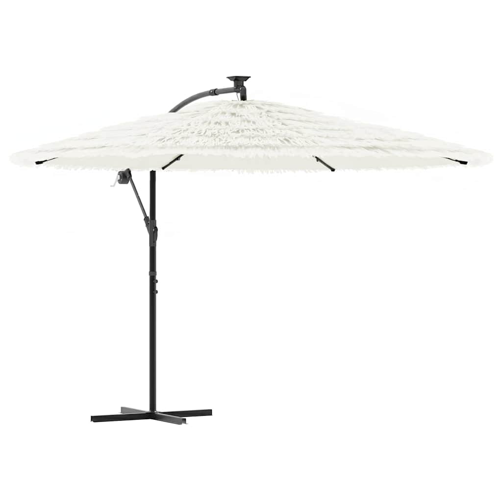 VidaXL parasol med stålstang 290x290x238 cm hvid