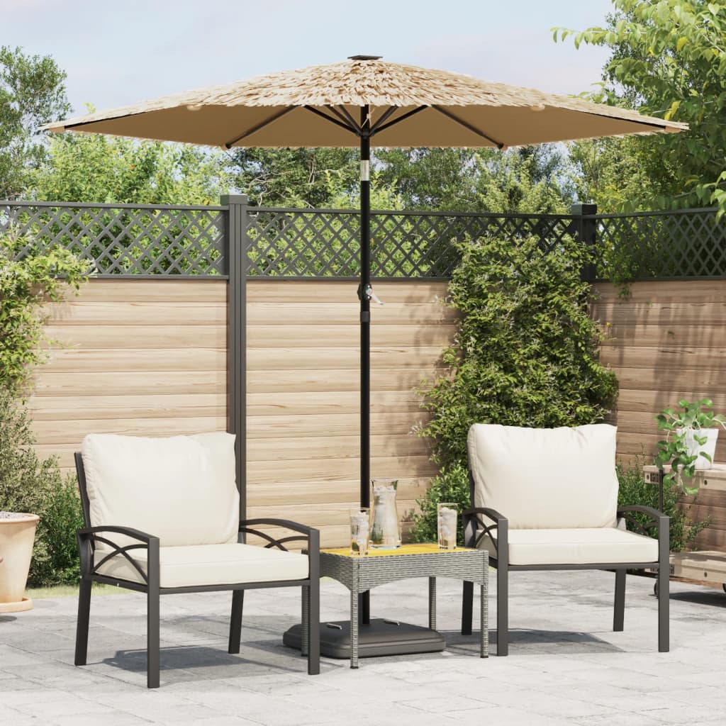 Vidaxx parasol med stålstang 223x223x213 cm brun
