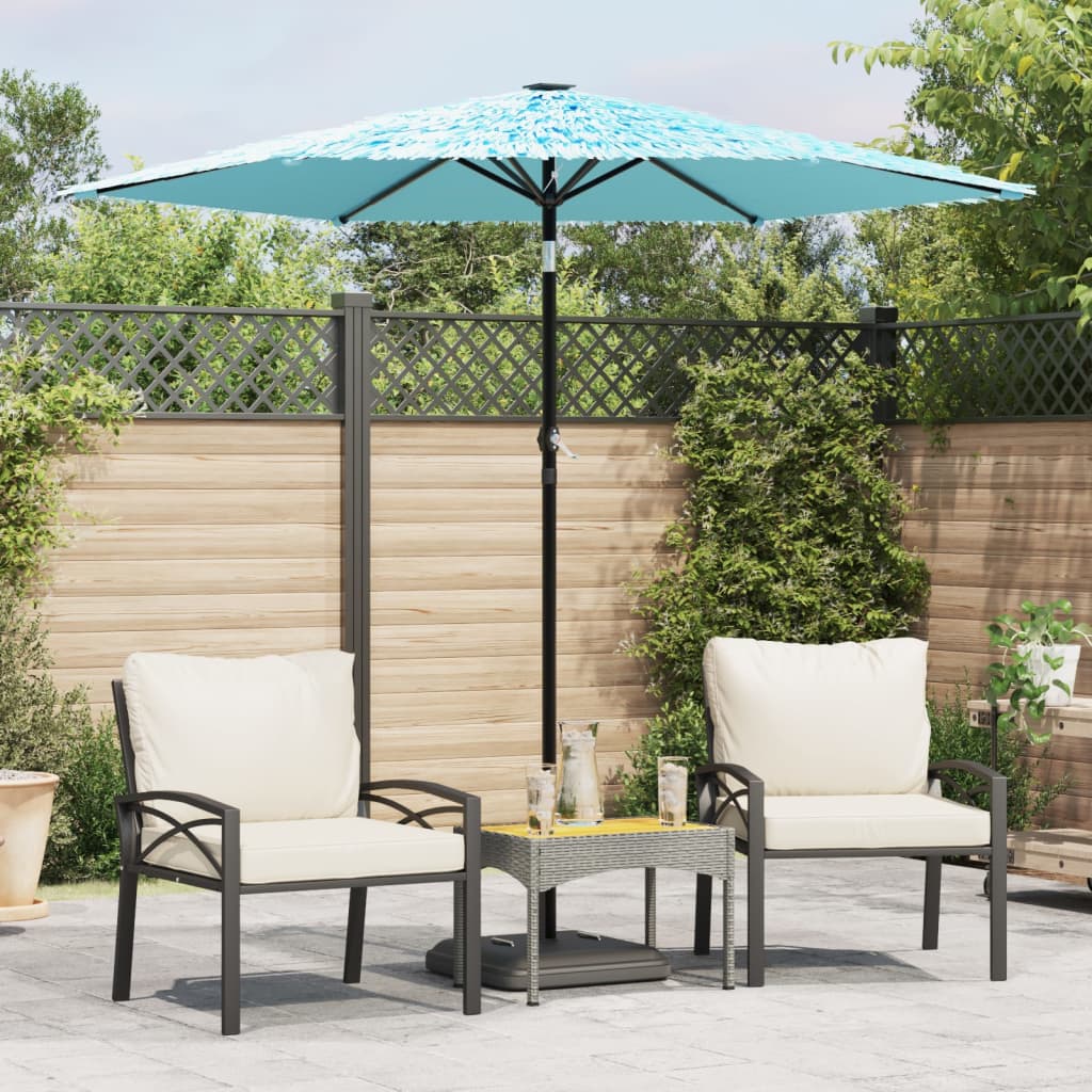 Vidaxx parasol med stålstang 223x223x213 cm blå