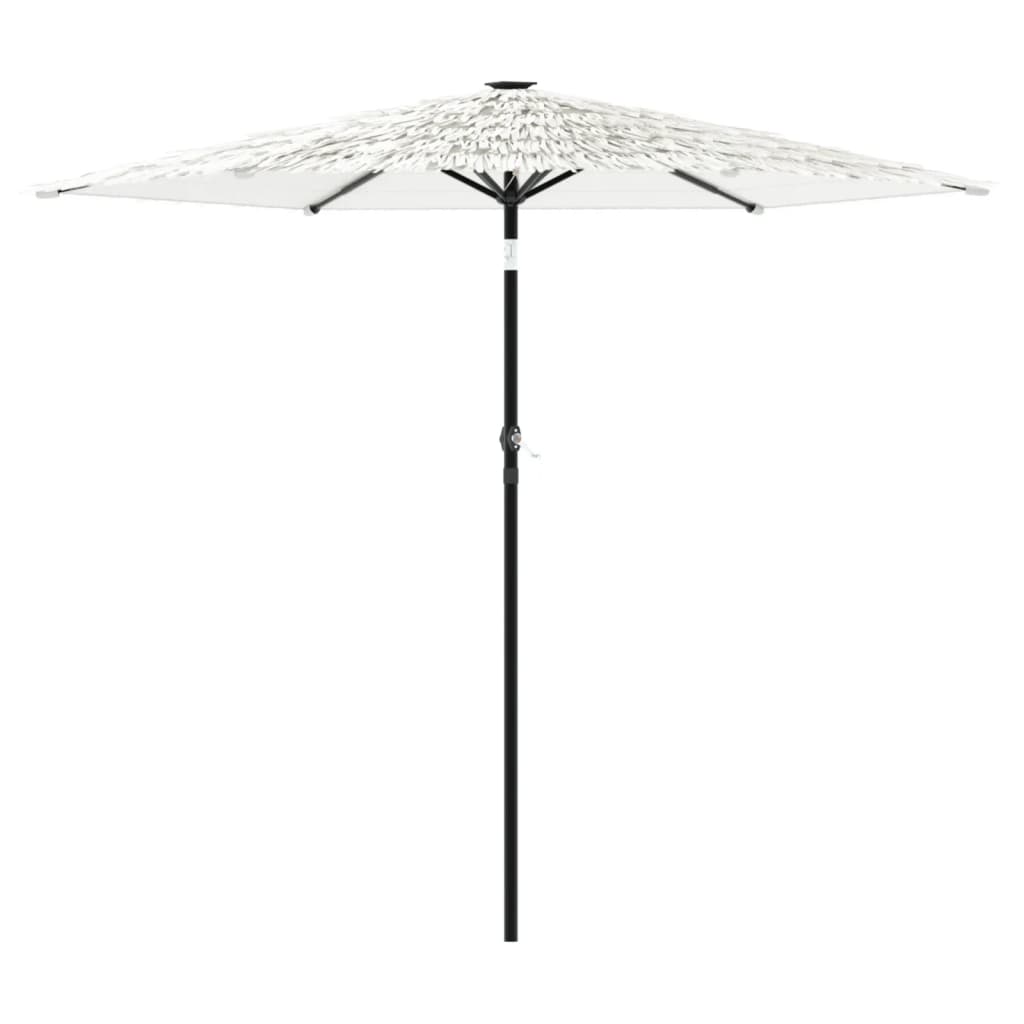 Vidaxx parasol med stålstang 223x223x213 cm hvid