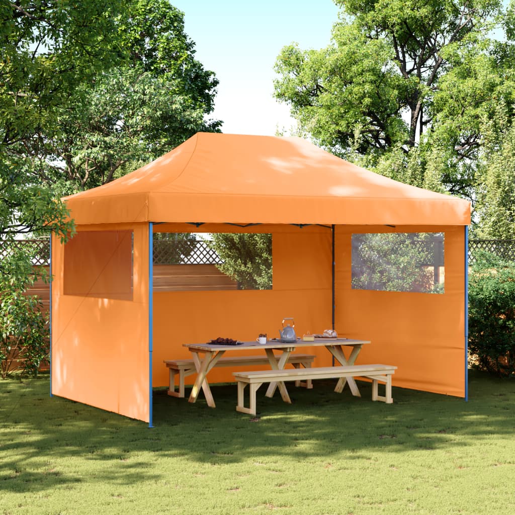 Vidaxx foldbart pop-up partytelt med 3 sidevægge orange