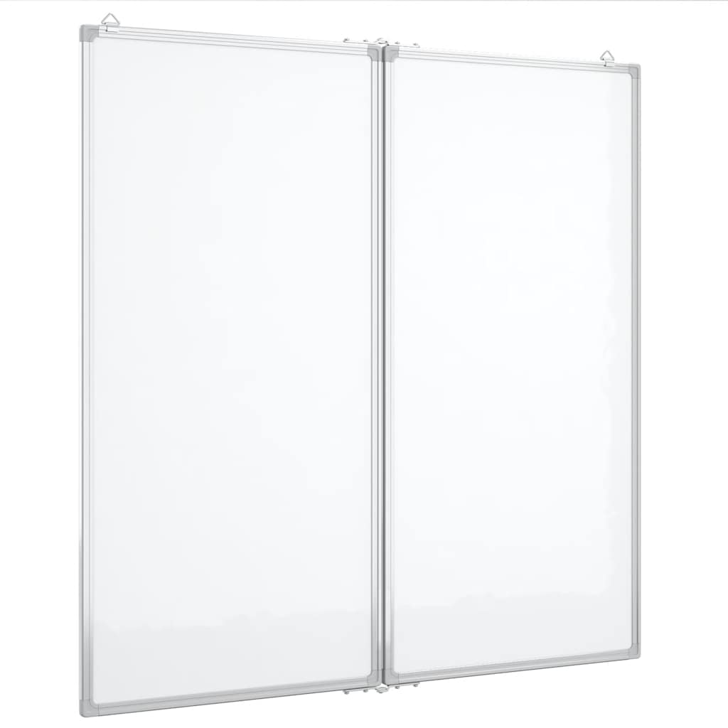 Vidaxx magnetisk folde whiteboard 80x80x1,7 cm aluminium