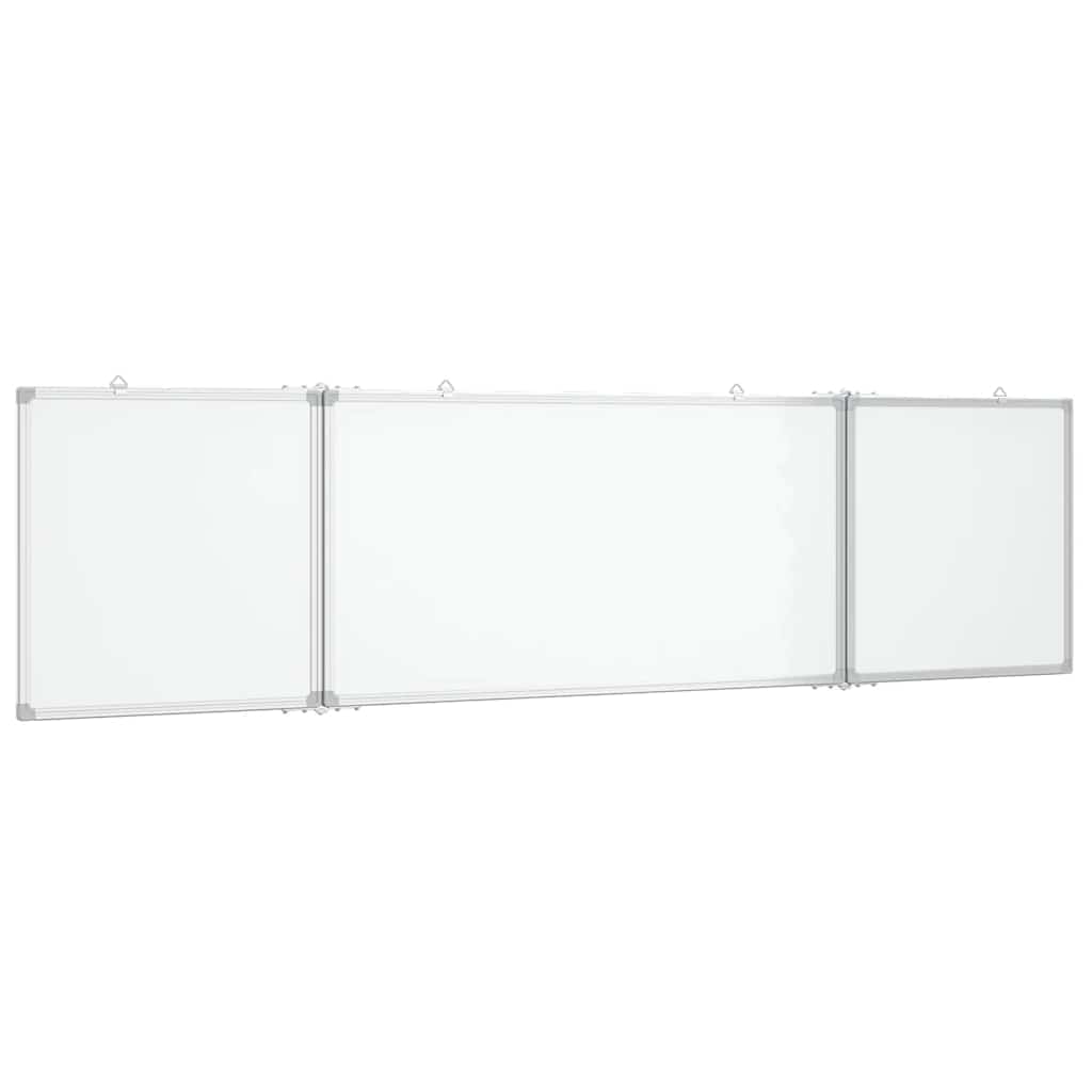 Vidaxx magnetisk folde whiteboard 200x50x1,7 cm aluminium