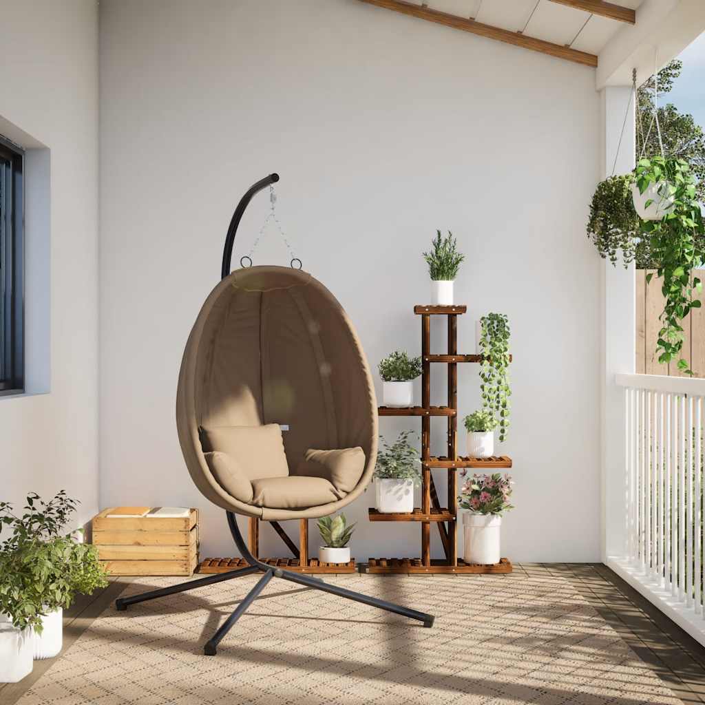 Vidaxx hængestol med standard rattan og stål taupe
