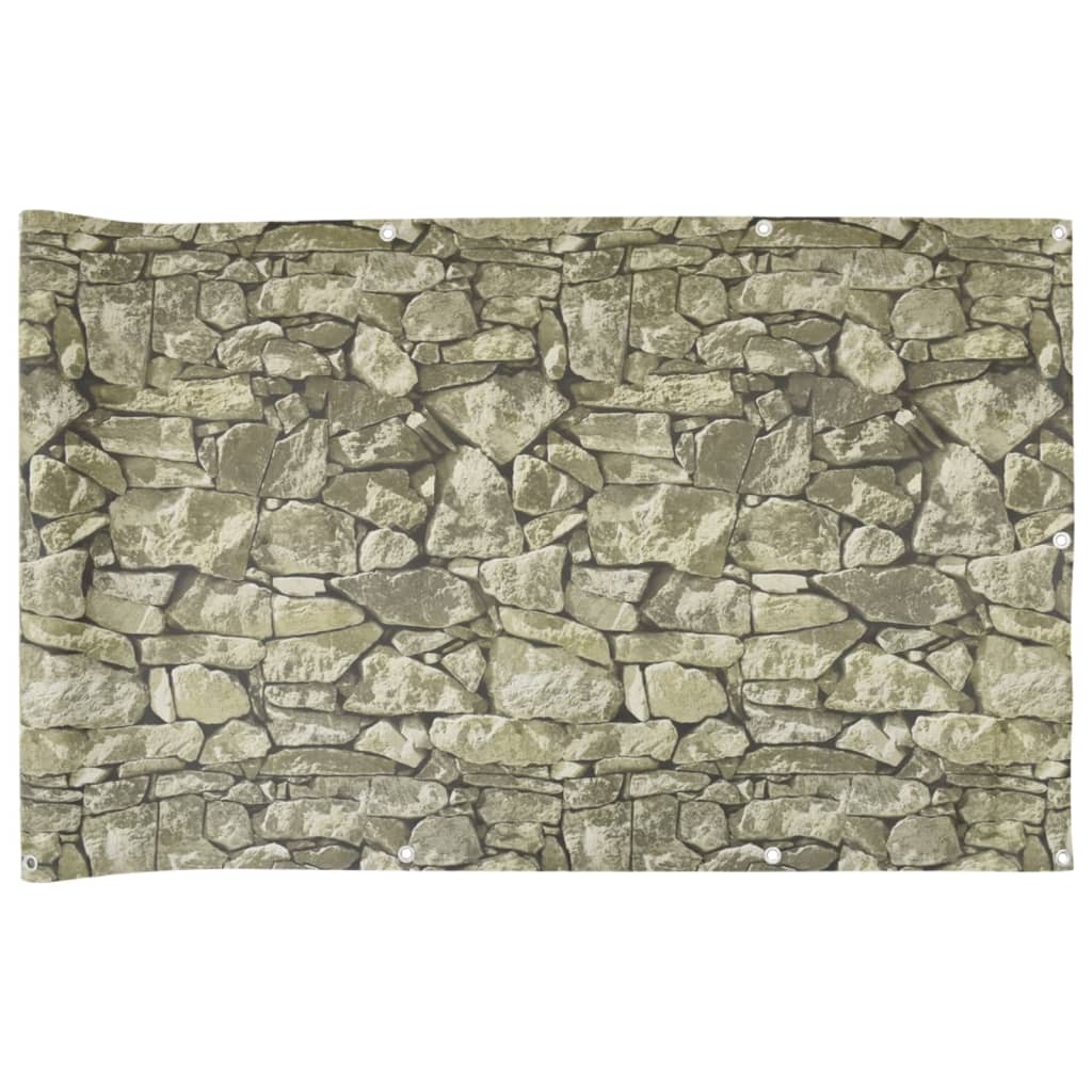 Vidaxx altanskærm stenmønster 800x75 cm PVC