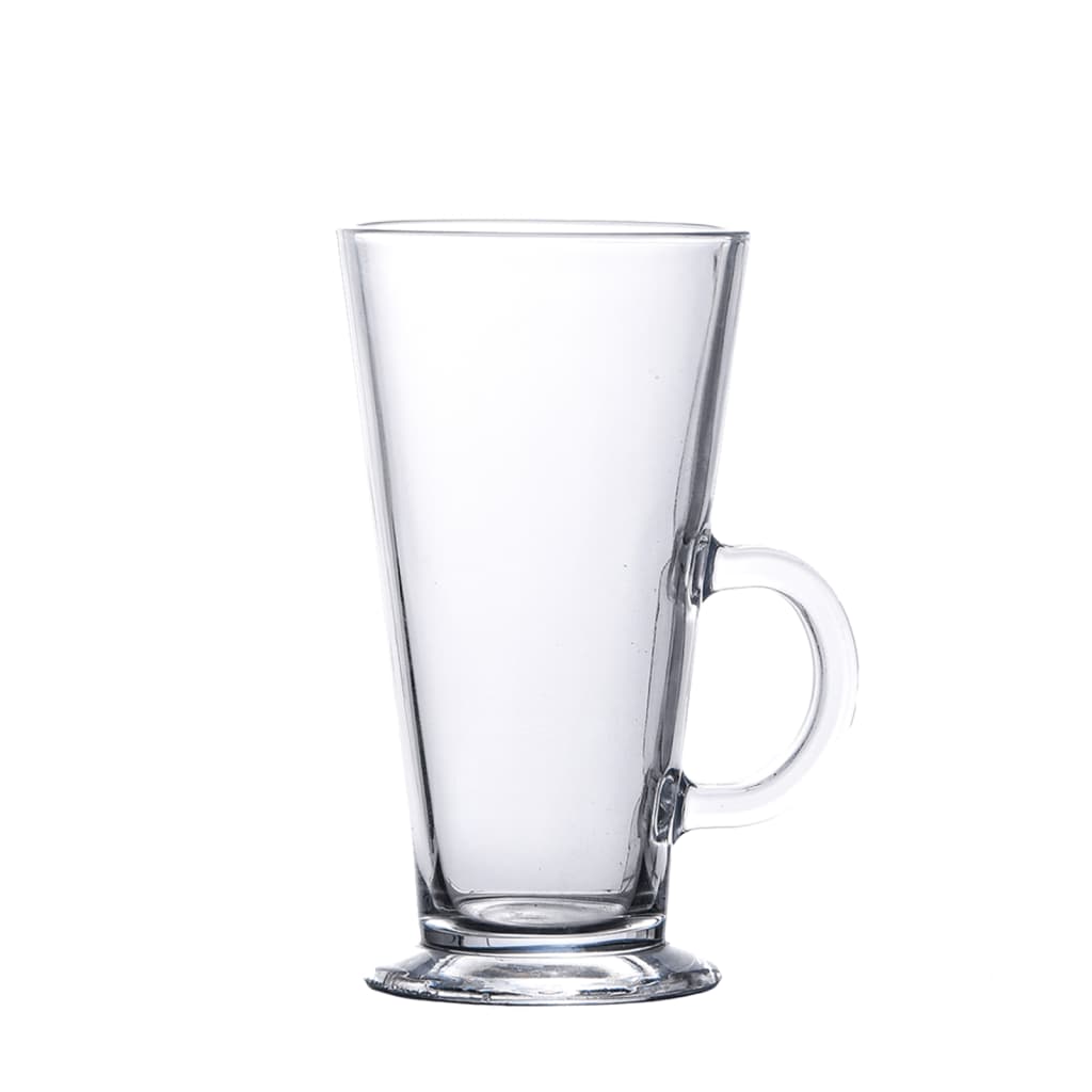 VidaXL latteglas med hank 6 stk 250 ml