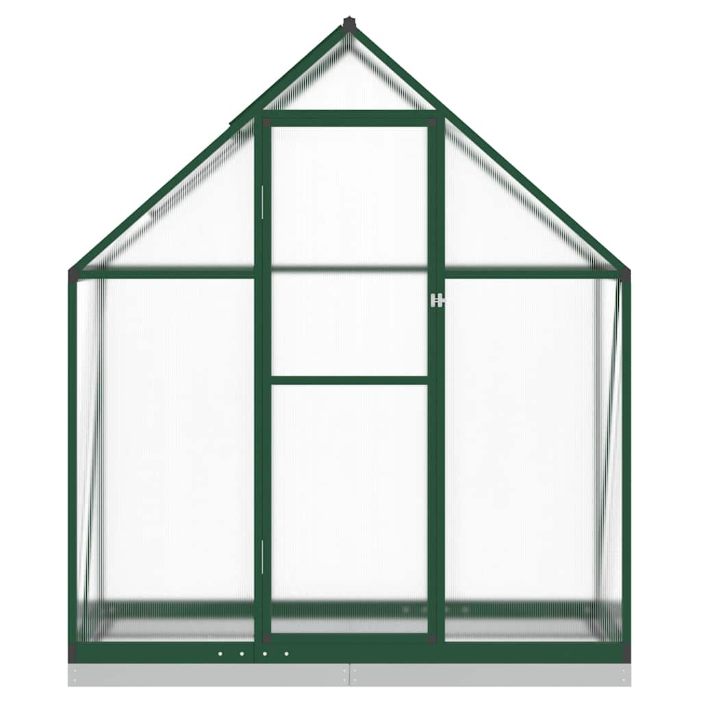Vidaxx havedrivhus med grundramme 169x58x202 cm alugrøn