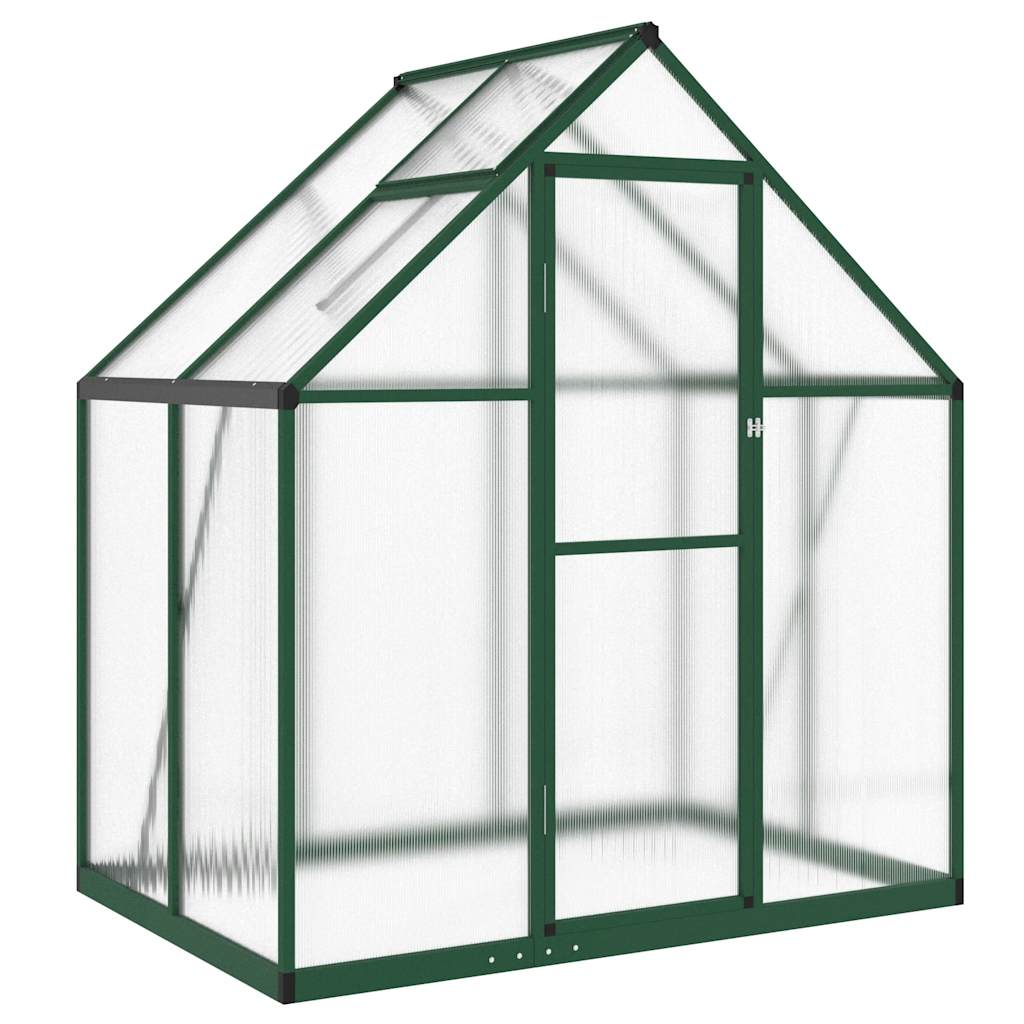 Vidaxx havedrivhus med grundramme 169x114x195 cm alugrøn