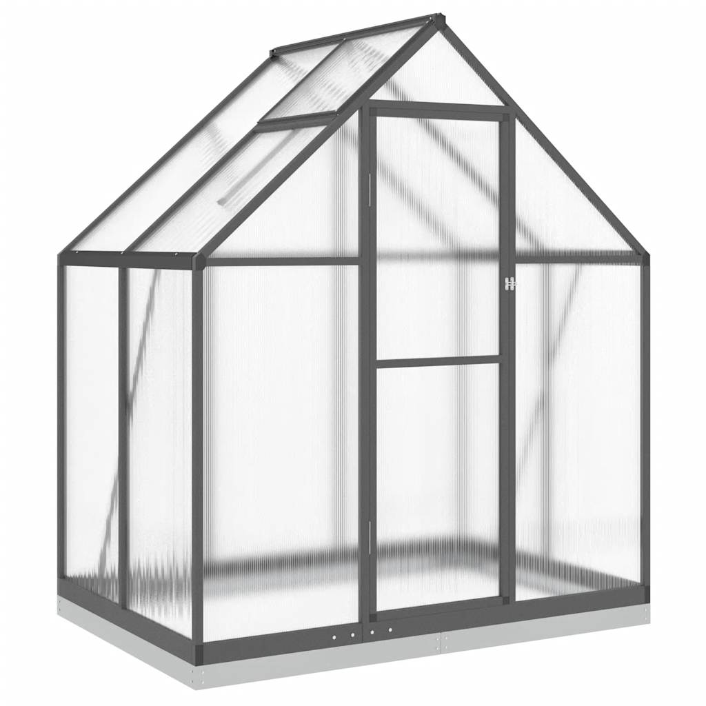 Vidaxx havedrivhus med basisramme 169x114x202 cm aluminium antracit farve