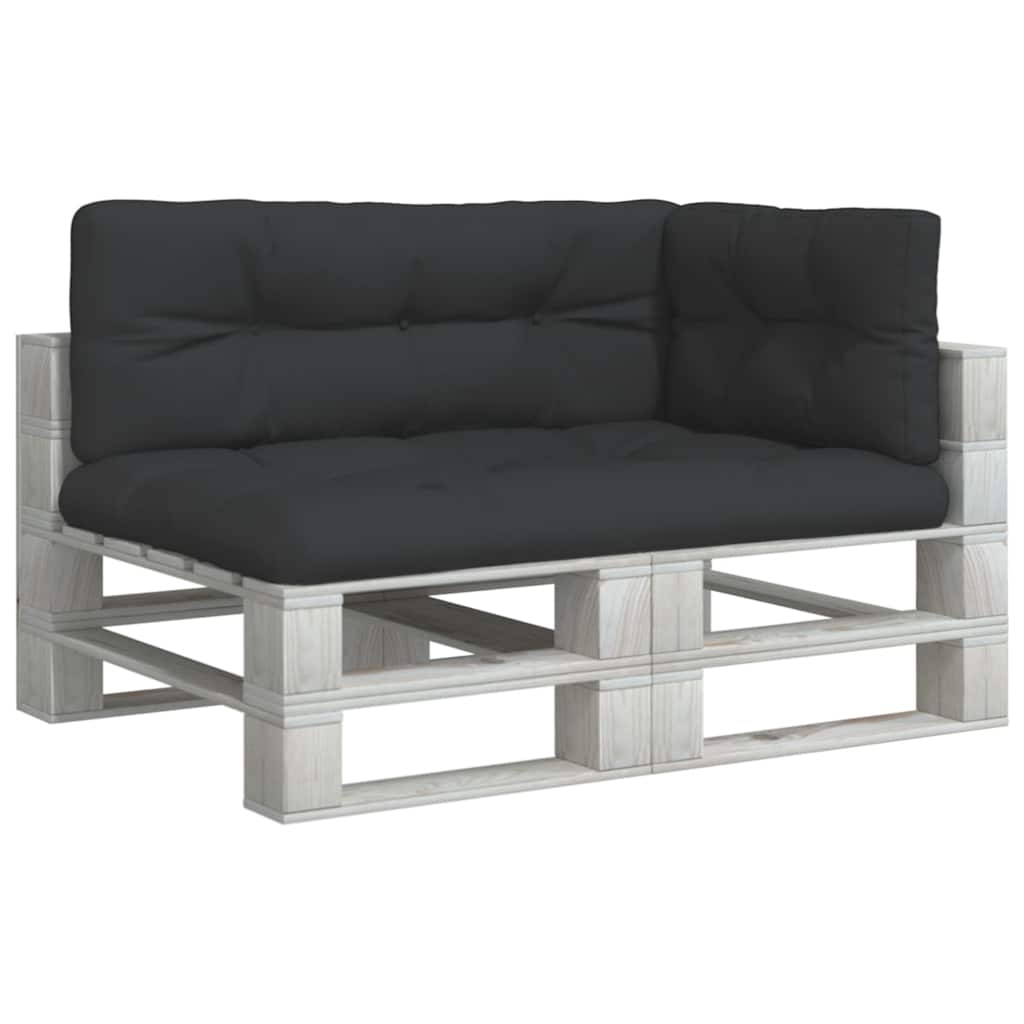VidaXL pallehynder 3 stk stof sort