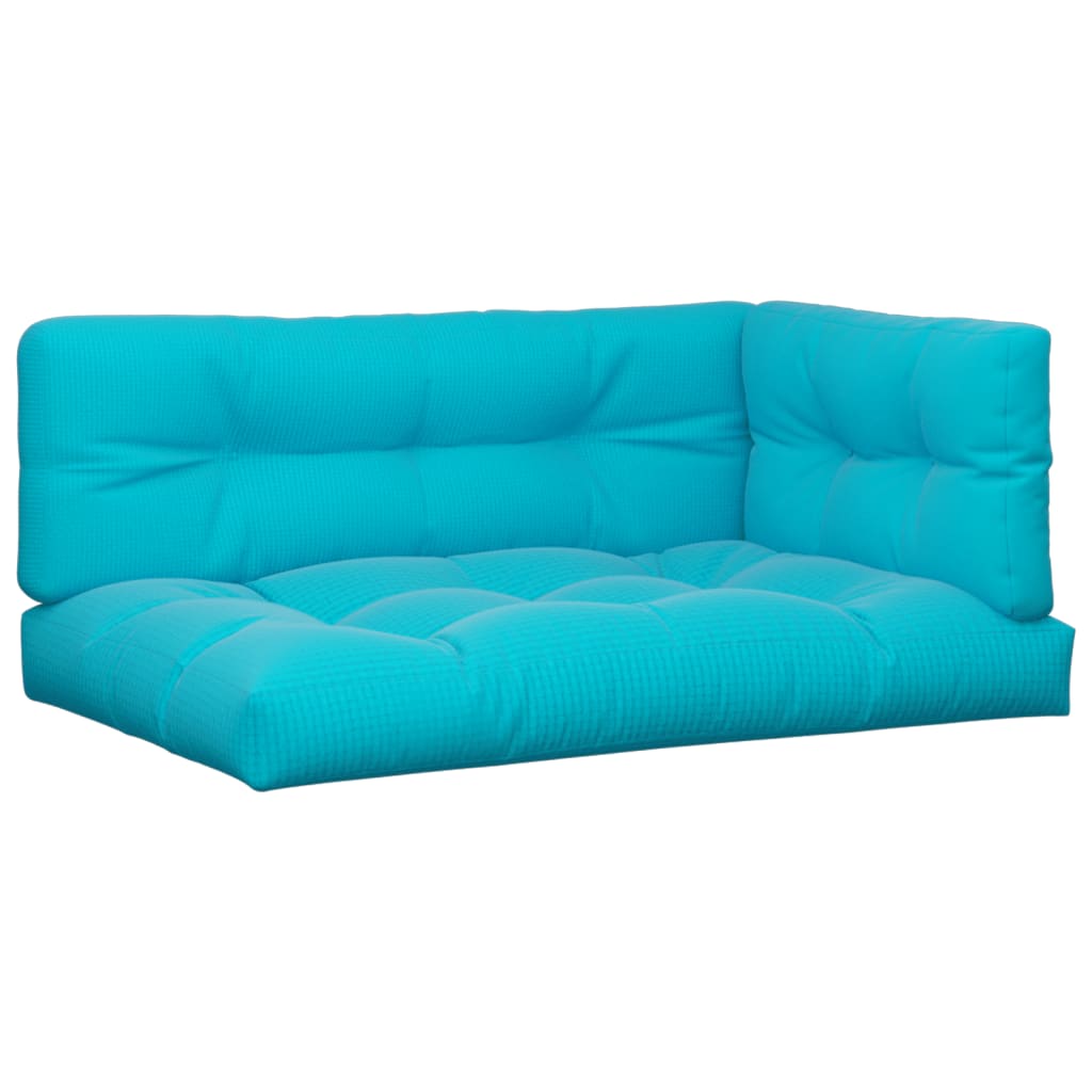 VidaXL Pallepuder 3 stk stof turkis
