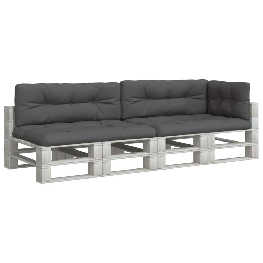 VidaXL pallehynder 5 stk stof antracit