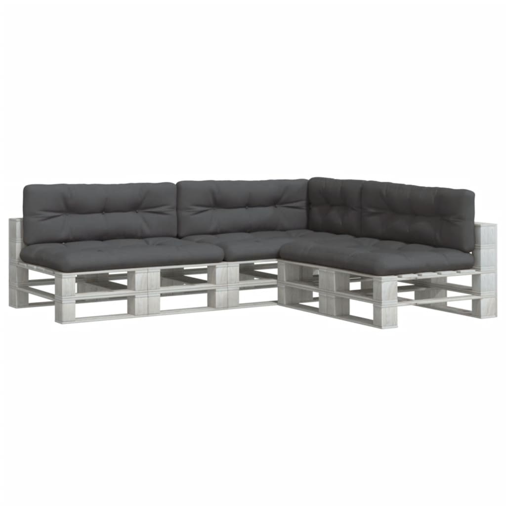 VidaXL pallehynder 7 stk stof, antracit