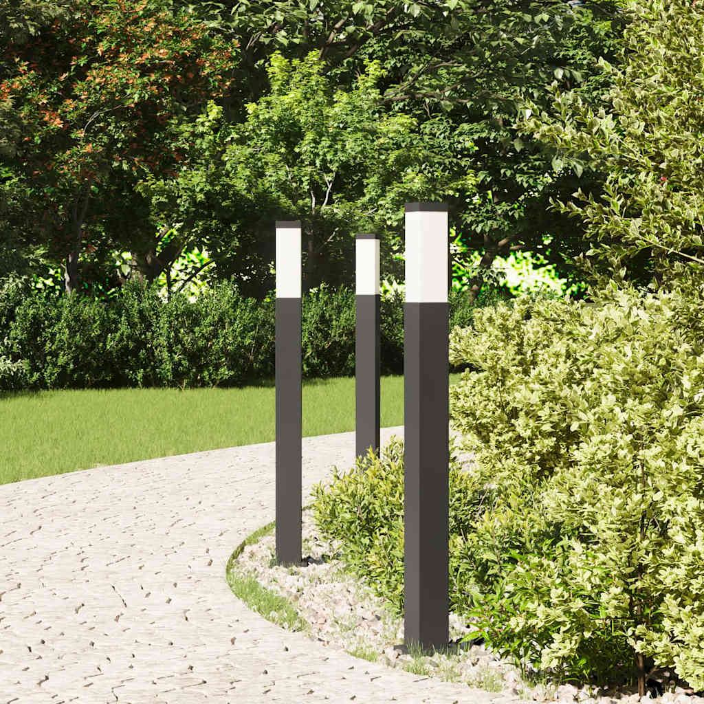 VidaXL pullertbelysning 3 stk 80 cm sort IP44