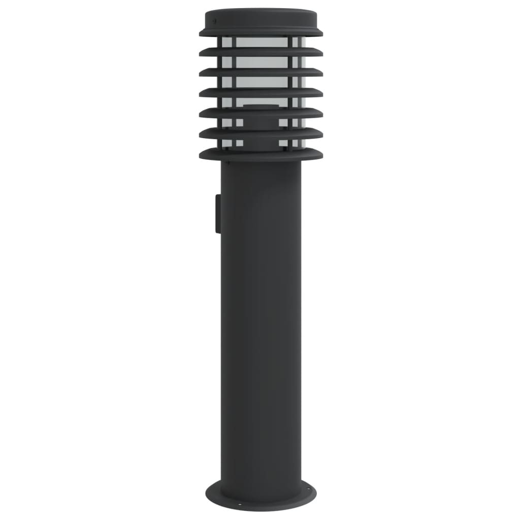 Vidaxx udendørs gulvlampe med fatning 60 cm rustfrit stål sort