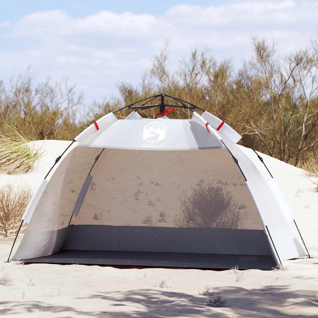 Vidaxl strandtelt 2-personers vandtæt quick release grå