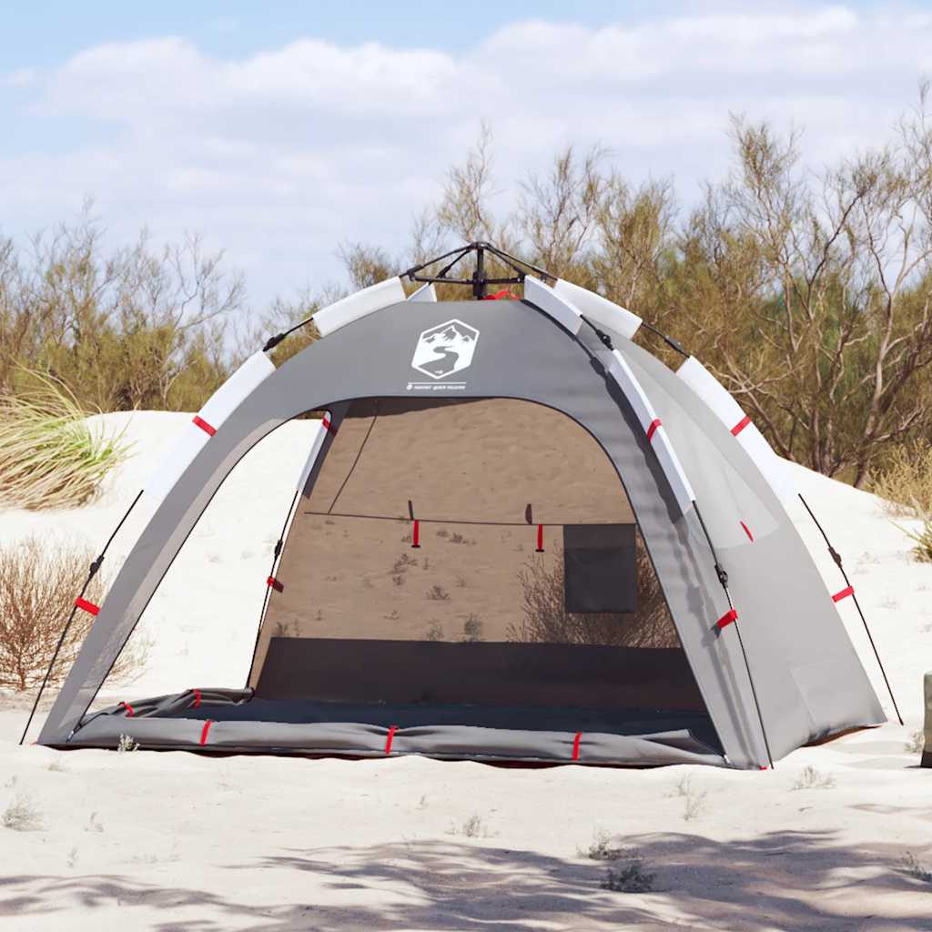 Vidaxl strandtelt 2-personers vandtæt quick release grå