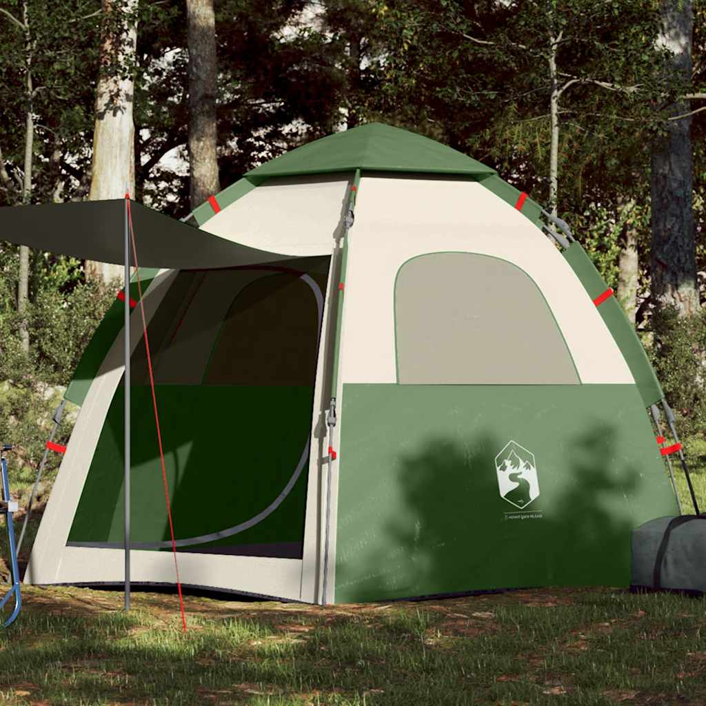 Vidaxl campingtelt 4-personers quick release green